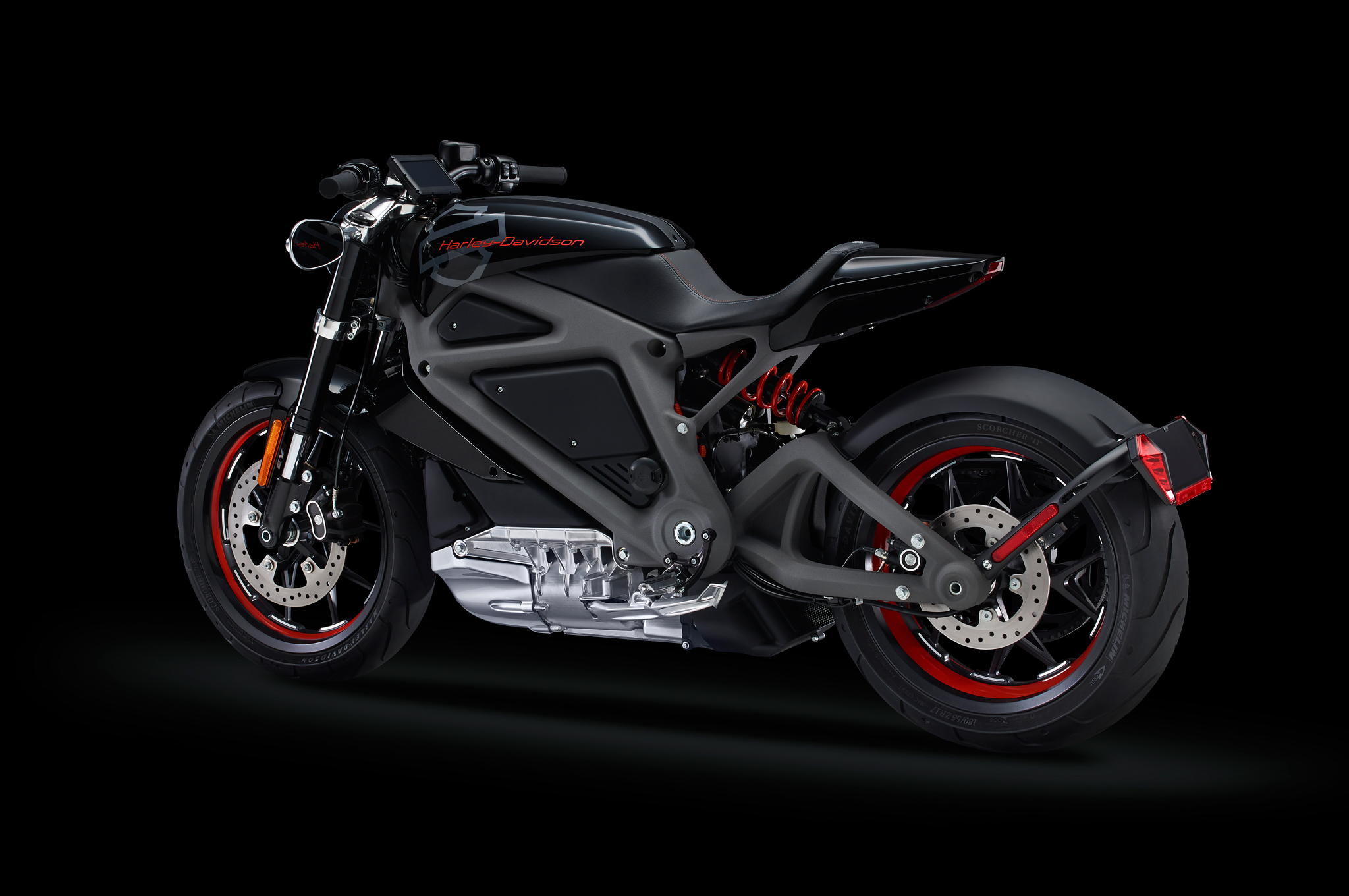 Illustration of Electric Harley Davidson Bike