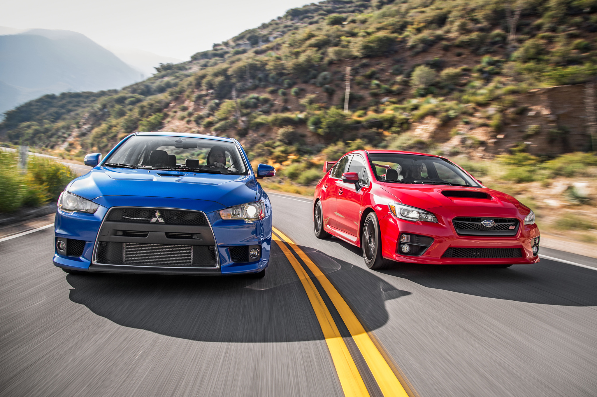 The End of a Rivalry Mitsubishi Lancer Evolution MR and Subaru WRX STI