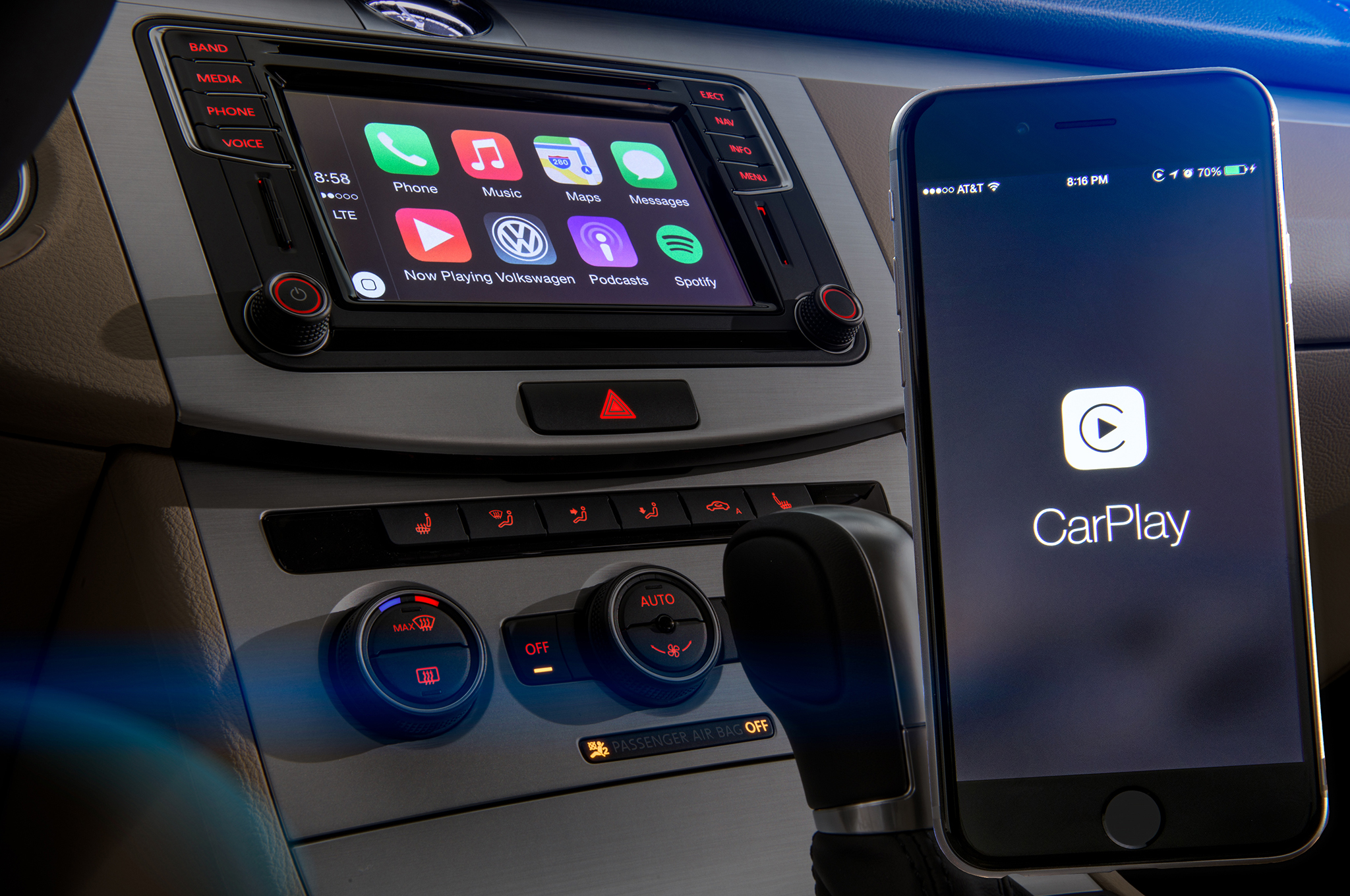 volkswagen mib ii infotainment apple carplay