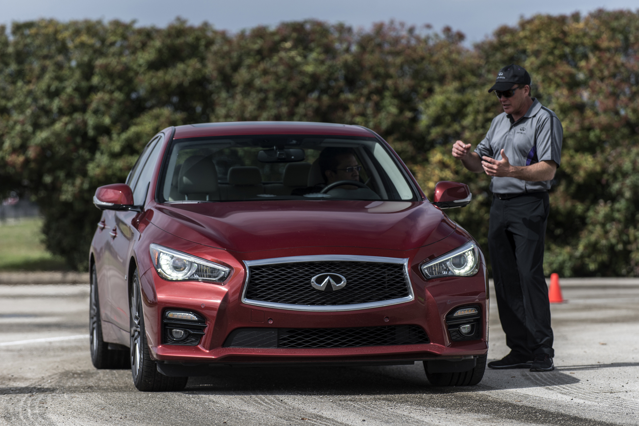 2016 Infiniti Q50S Red Sport Review Automobile Magazine