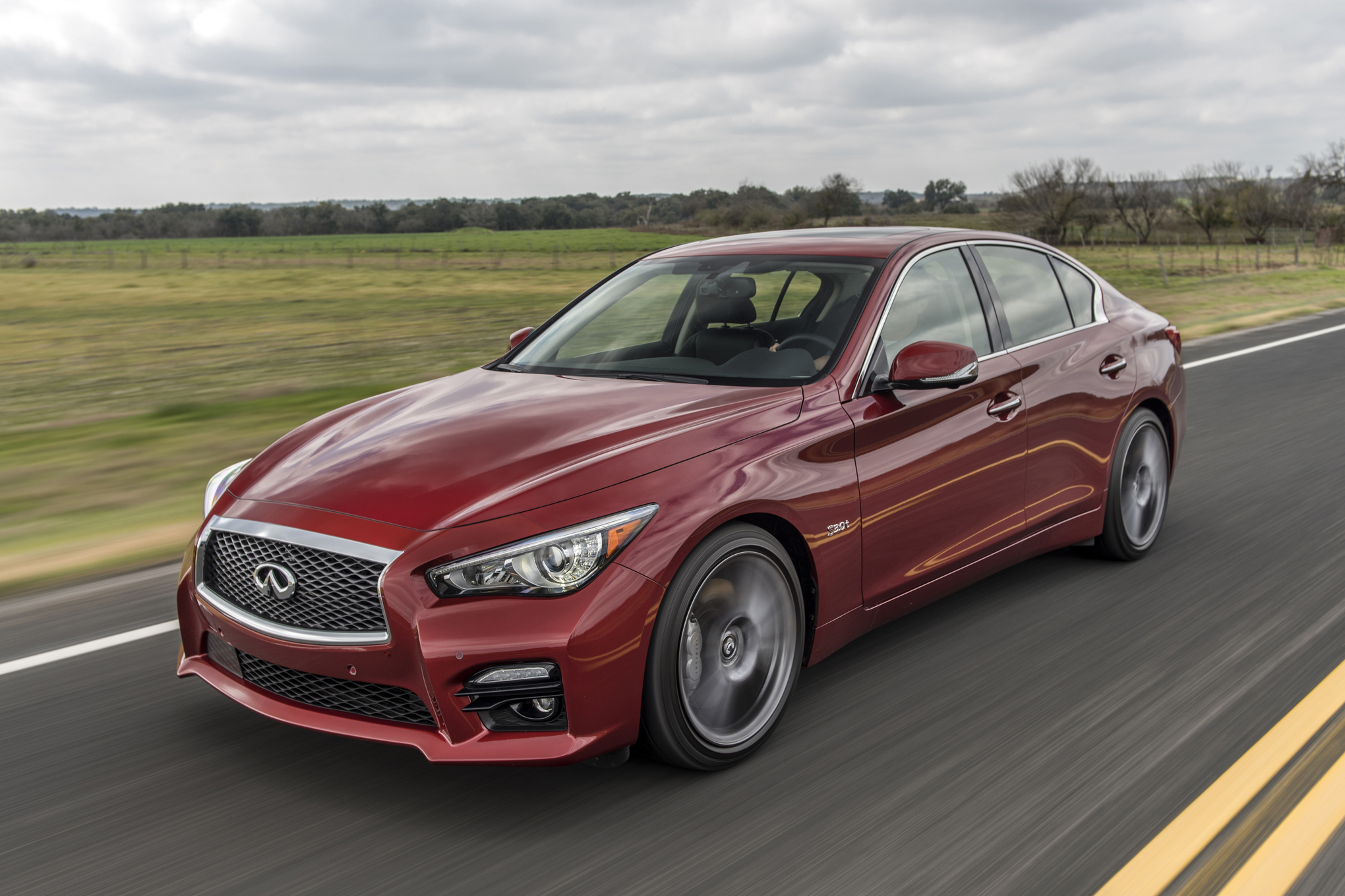 2016 Infiniti Q50S Red Sport Review Automobile Magazine