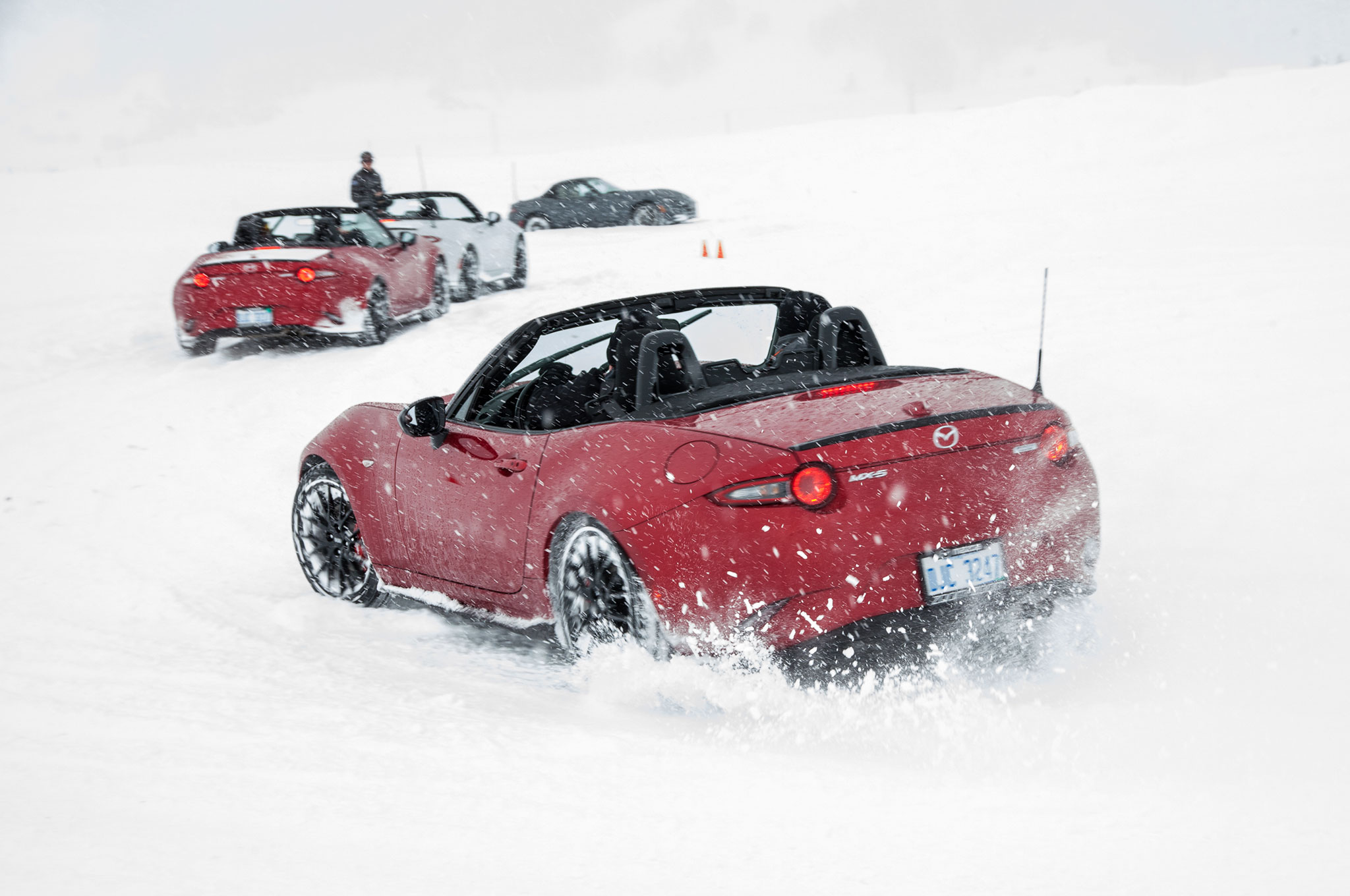 Driving the Mazda CX3, CX5, and MX5 Miata on Snow and Ice
