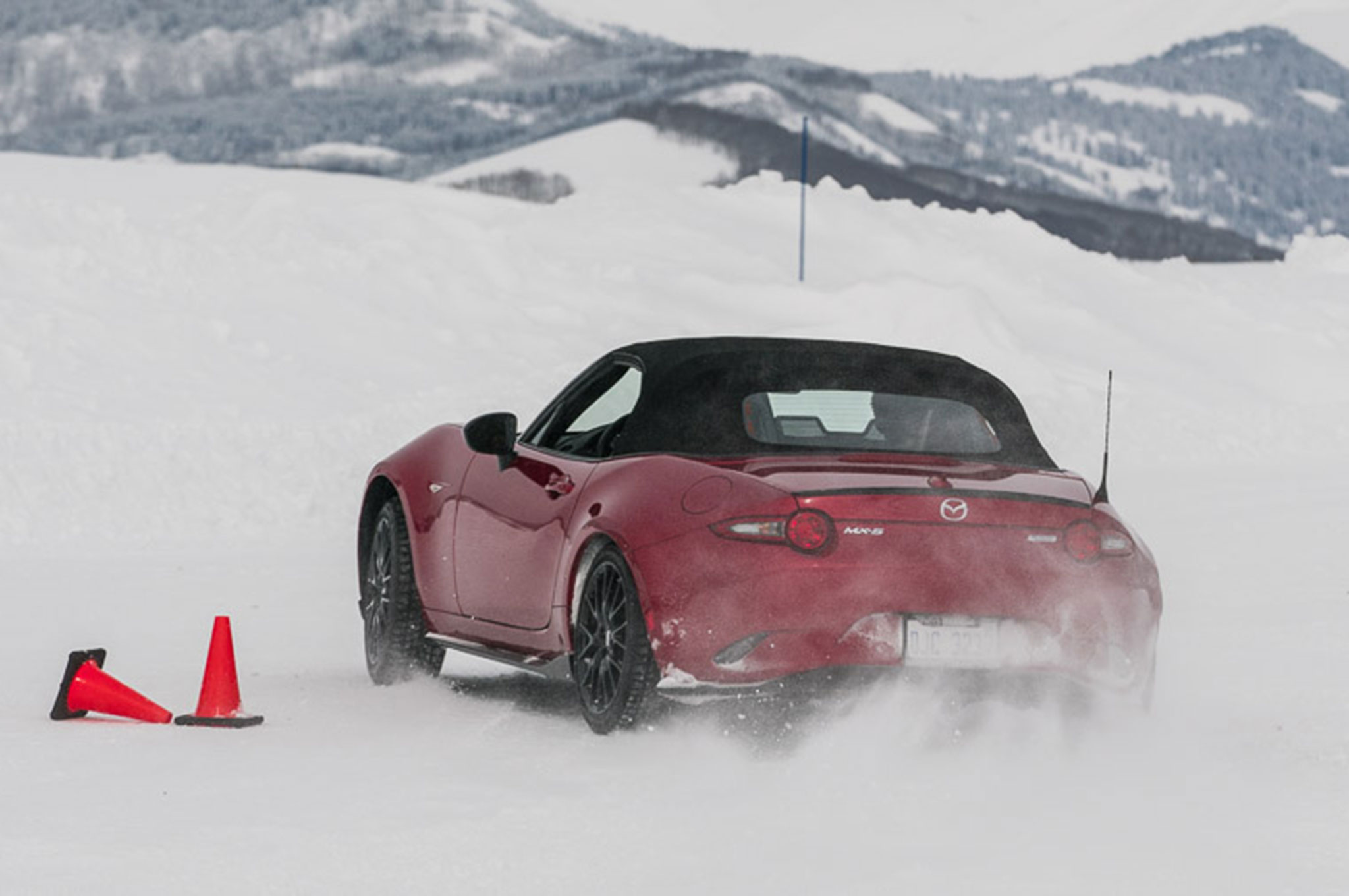 Driving the Mazda CX3, CX5, and MX5 Miata on Snow and Ice
