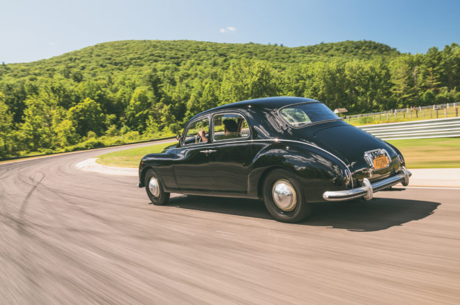 1952 Lancia Aurelia B10S rear three quarter in motion