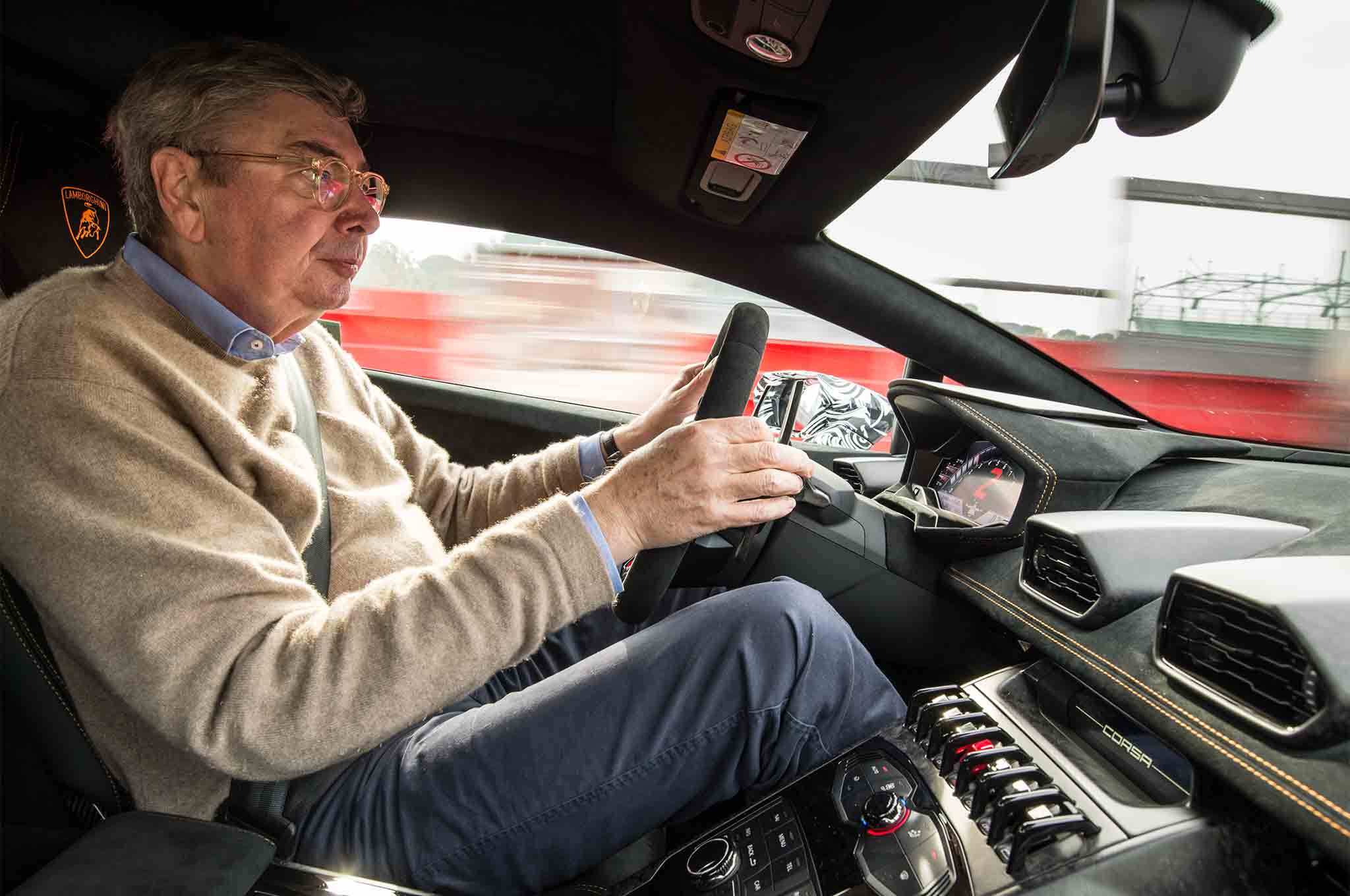 Lamborghini Huracan Performante Prototype Georg Kacher driving