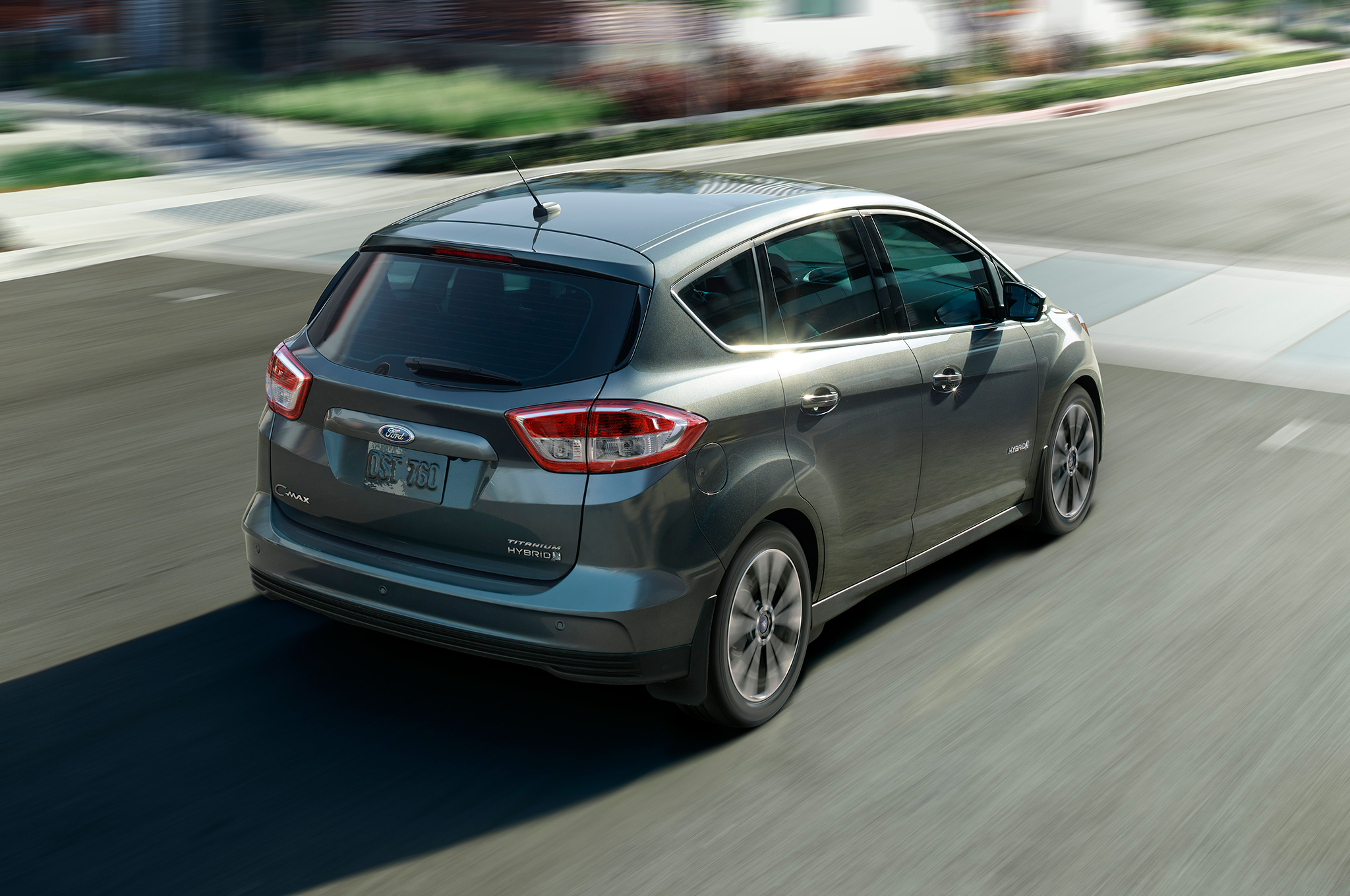 2017 Ford C Max Receives New Anium Trim Lower Starting Price 2017 Ford C Max Hybrid Rear Three Quarter In Motion
