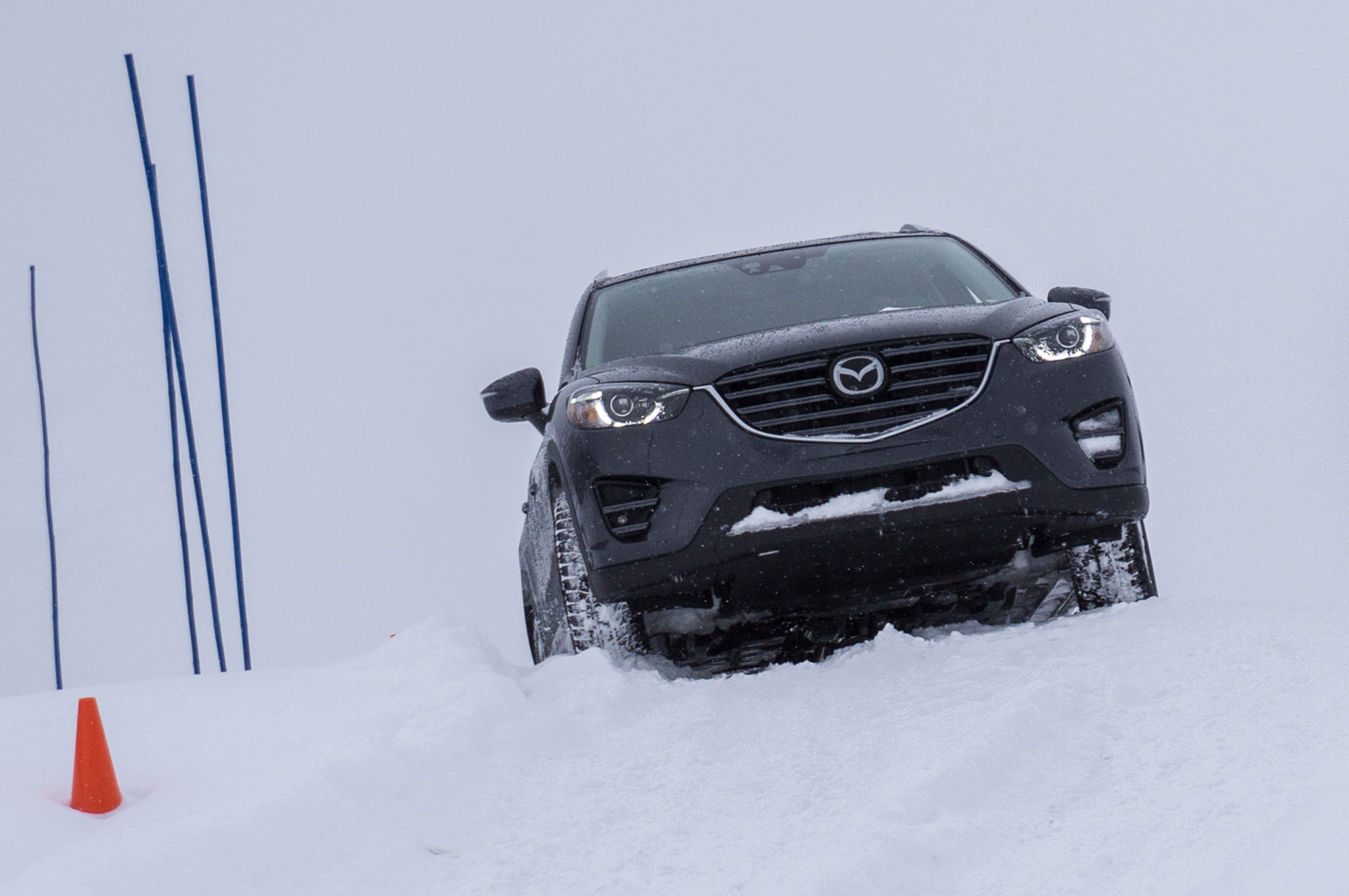 Driving the Mazda CX3, CX5, and MX5 Miata on Snow and Ice
