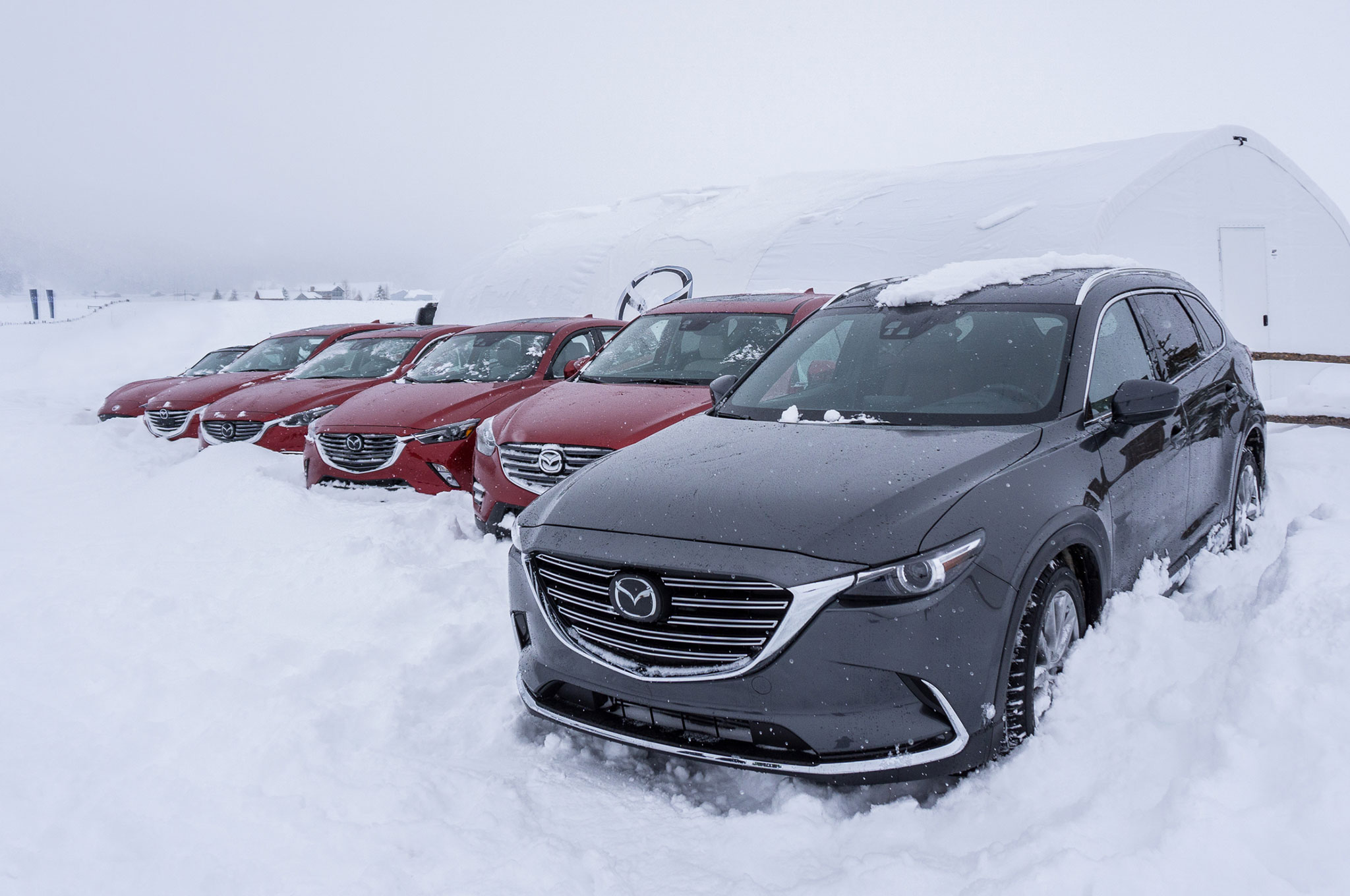 Driving The Mazda Cx 3 5 And Mx Miata On Snow Ice Show More