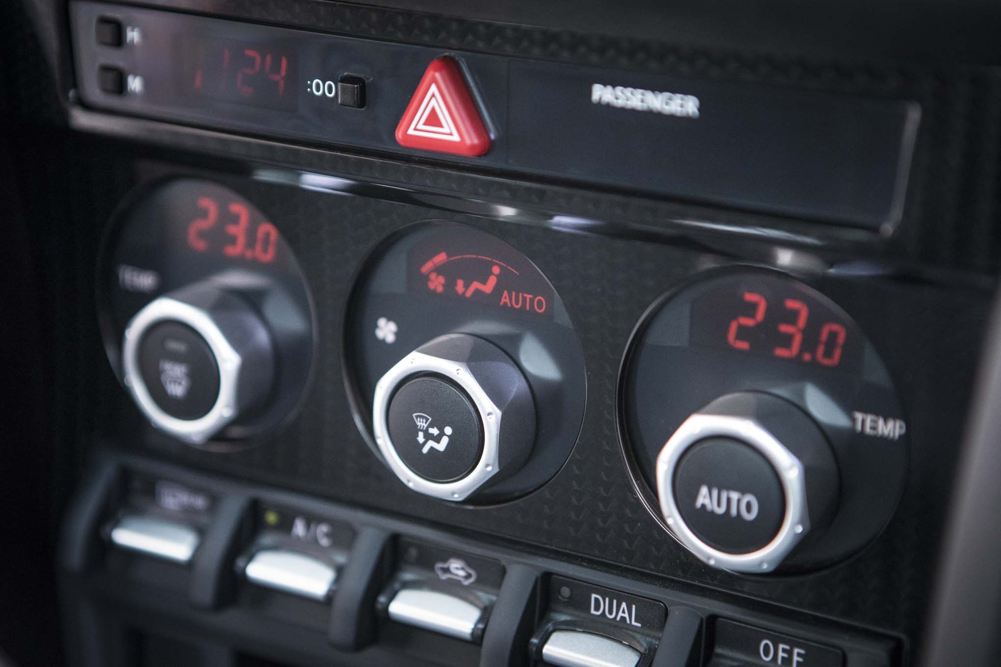 2017 Toyota 86 860 Special Edition climate controls 2017 Toyota 86 860 Special Edition climate controls